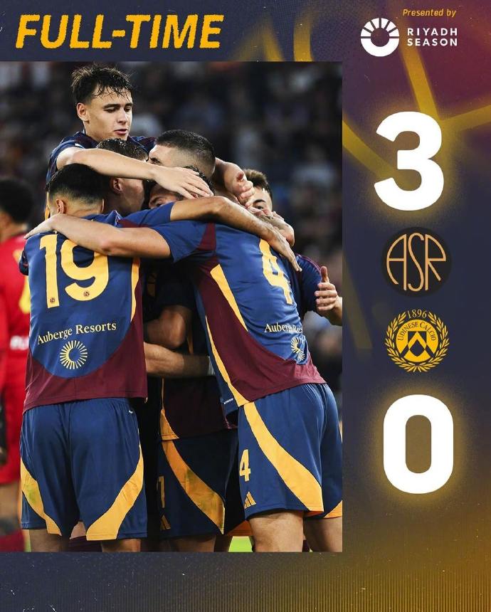 FB体育官方网站-罗马客场战胜乌迪内斯,取得三连胜