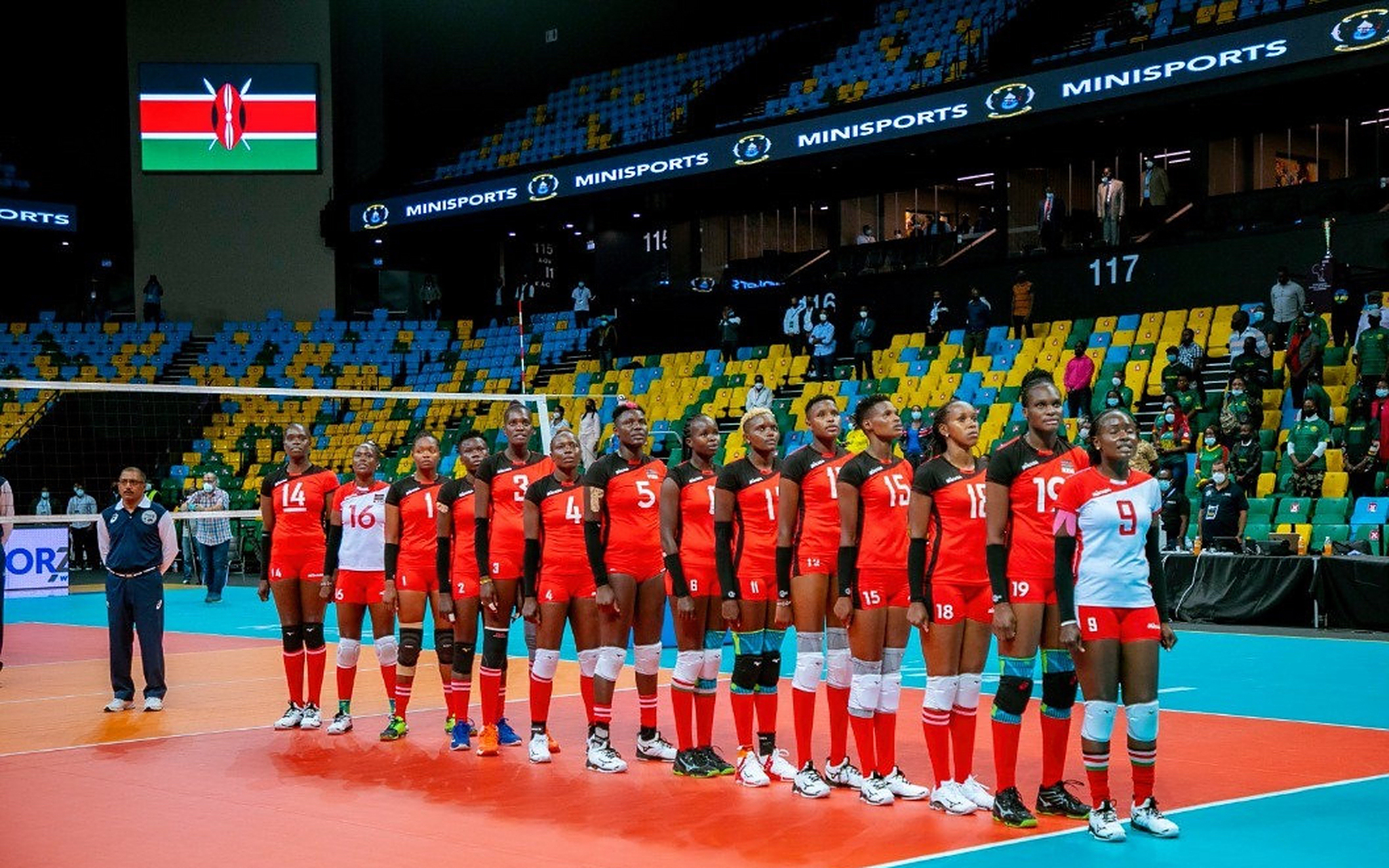 非洲排球队克服困难，展现实力